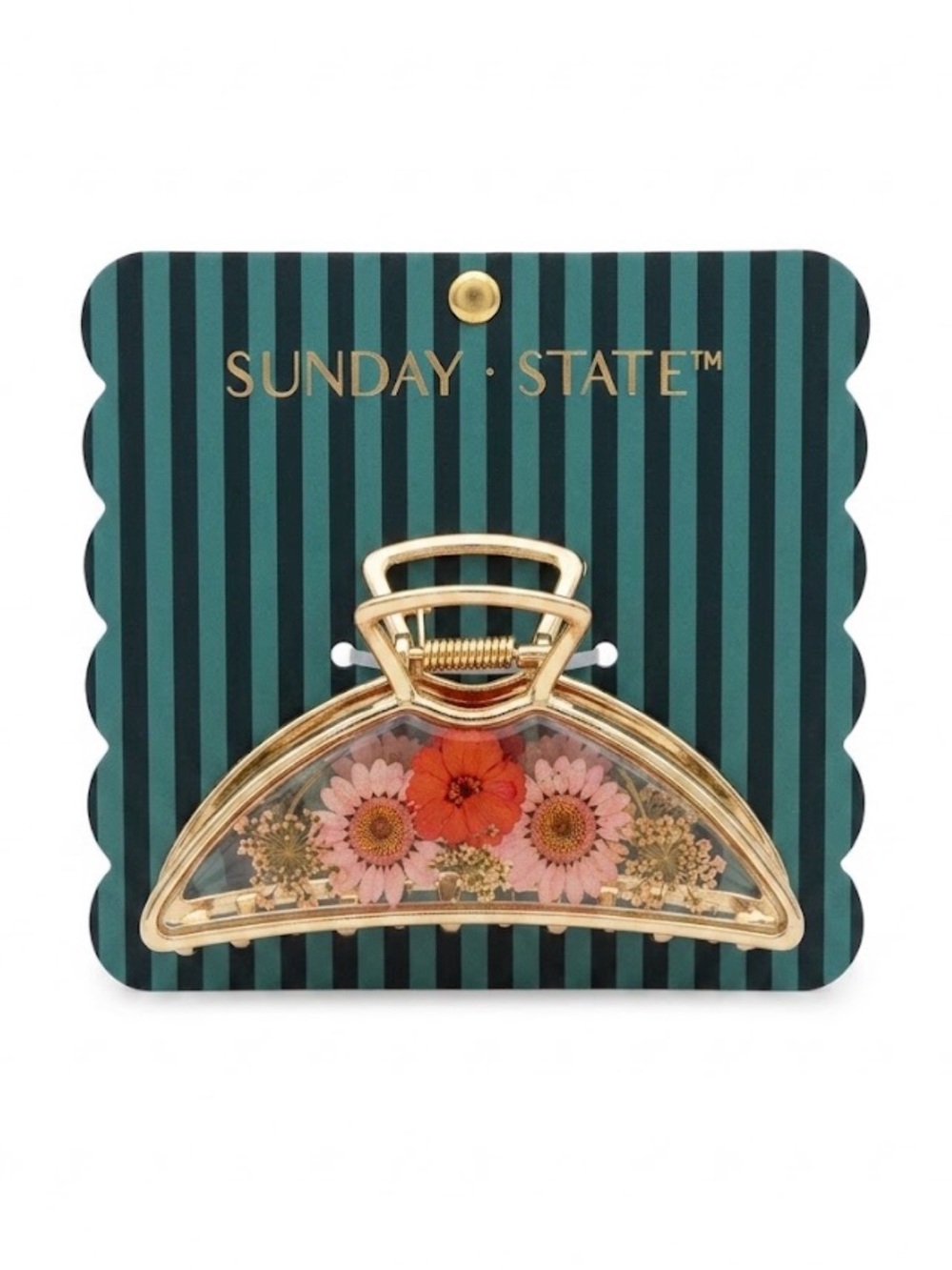 NWT ⚜️🌺⚜️ Sunday State Floral Hair Claw Clip